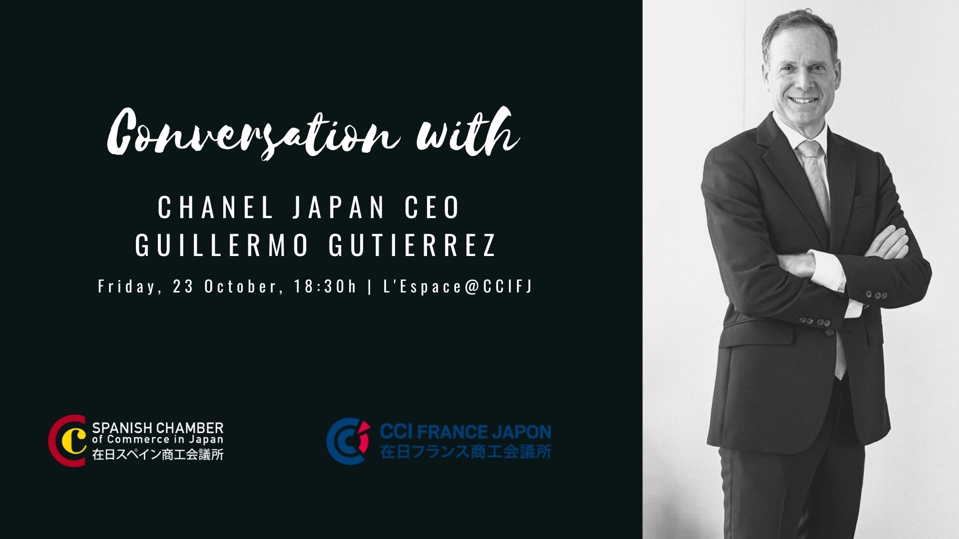 Conversation with Chanel Japan CEO Guillermo Gutierrez – The Official  Spanish Chamber of Commerce in Japan