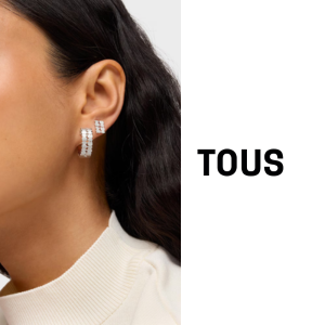 TOUS Sweet 40s Silver Hoop Earrings